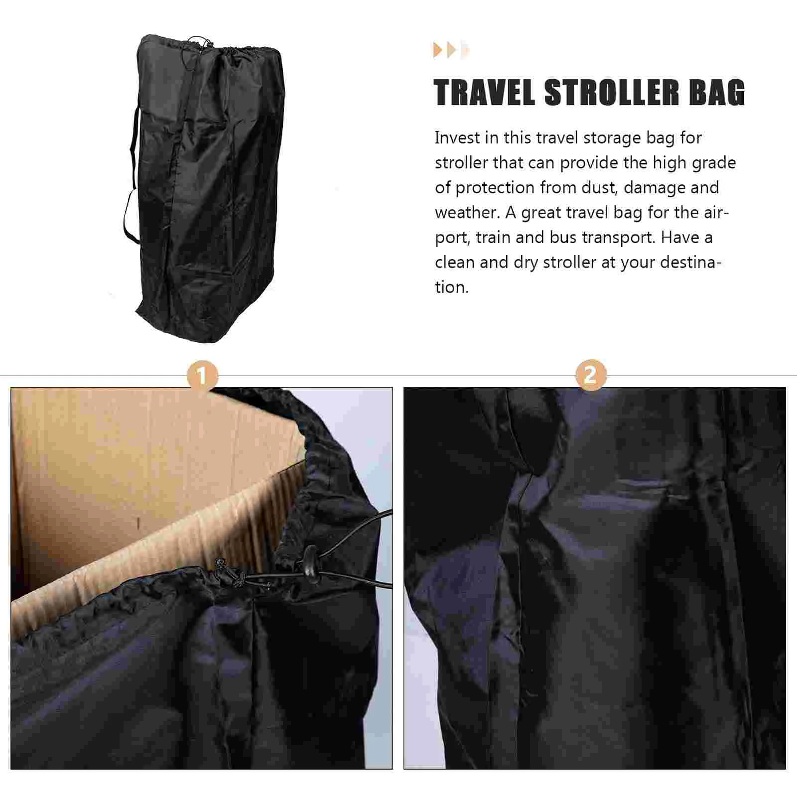 Grand sac de voyage à poussette à poussette lisse pratique pour le sac à carreaux de poussette de voyage pour avion