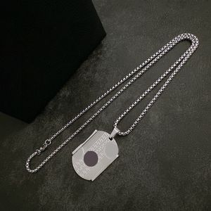 Collares con colgante de placa rectangular grande, collares con diseño geométrico de círculos para mujer, joyas de temperamento con líneas dedicadas para mujer