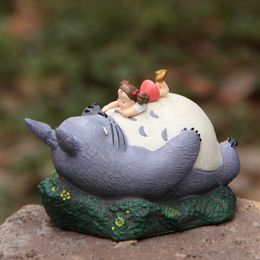 Grote hars cartoon beeldjes Flower Pot Ornamenten Fairy Pot Garden Moss Gnome Decoration Miniatures Y200104