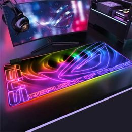 Grote RGB ASUS Gaming Muismat Game Slipmat RGB Led Setup Gamer Decoratie Cool Gloeiend toetsenbord muismat cool muismat cadeau