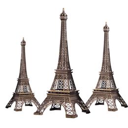 Groot formaat 48cm Eiffeltoren Metallic Model Ambachten Vintage Brons Kleur Scheiding Ontwerp Voor Thuis Kantoor Decoratie 240220