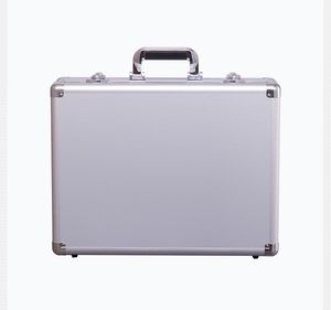 Caja de herramientas de aleación de aluminio de gran tamaño, caja de contraseña de mano, caja de archivos, uso doméstico