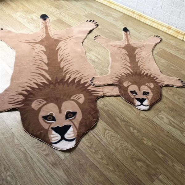 grande taille bébé enfants jeu tapis tapis enfants dessin animé tigre lion couvertures animal tapis jouer tapis tapis enfants chambre décoration cadeau 210301