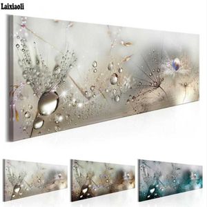 Grote maat diy 5D schilderij transparante bloem met drop water kruissteek kits mozaïek diamant borduurwerk moderne ambachten