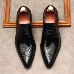 Grande taille EUR37-46 noir marron clair bleu vin rouge hommes chaussures habillées en cuir véritable chaussures de bal de mariage
