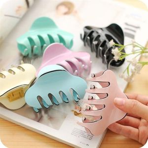 Épingles à cheveux en acrylique de grande taille, de haute qualité, couleur bonbon, pinces à cheveux, griffes de crabe brillantes pour femmes et filles, outils de coiffure 258n