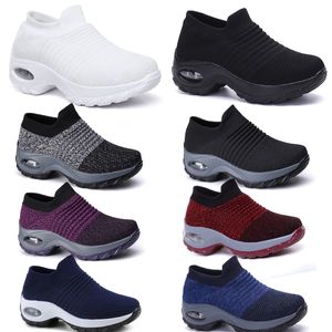 Grande taille hommes chaussures pour femmes coussin volant tissé chaussures de sport chaussures à capuche chaussures à bascule à la mode GAI chaussures décontractées chaussettes chaussures 35-43 41 tendances