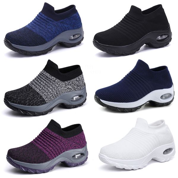 Grande taille hommes femmes chaussures coussin volant tissé chaussures de sport chaussures à capuche chaussures à bascule à la mode GAI chaussures décontractées chaussettes chaussures 35-43 31 tendances