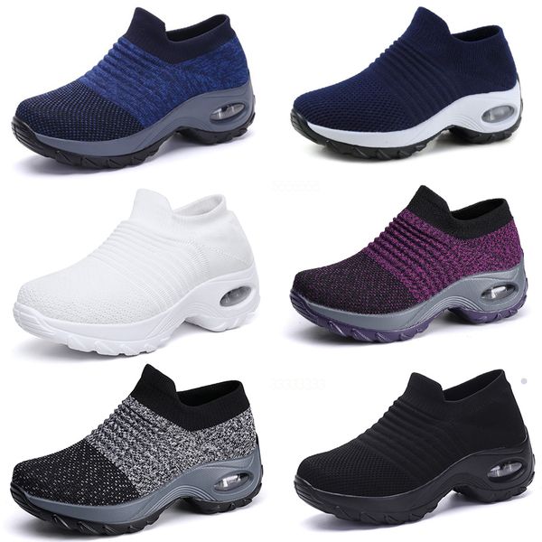 Grande taille hommes femmes chaussures coussin volant tissé chaussures de sport chaussures à capuche chaussures à bascule à la mode GAI chaussures décontractées chaussettes chaussures 35-43 22 tendances