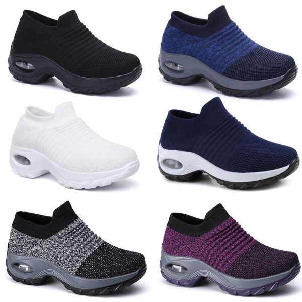 Grande taille hommes chaussures pour femmes coussin volant tissé chaussures de sport chaussures à capuche chaussures à bascule à la mode GAI chaussures décontractées chaussettes chaussures 35-43 34 tendances