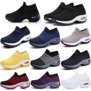 Grande taille hommes femmes chaussures coussiné volant tissé chaussures de sport couvre-pieds commerce extérieur chaussures décontractées GAI chaussettes chaussures à la mode polyvalent 35-44 24 XJXJ