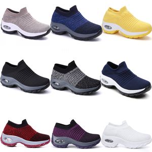 Grande taille hommes femmes chaussures coussiné volant tissé chaussures de sport couvre-pieds commerce extérieur chaussures décontractées GAI chaussettes chaussures à la mode polyvalent 35-44 41 XJXJ