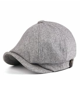 Grande taille octogonale femme femme bolie béret hiver painle de peintre grand chef homme plus taille de newsboy caps 56 58 au-dessus de LJ2009161731047