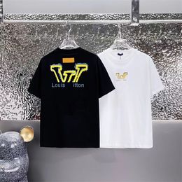 Camisetas de diseño de hombres de gran tamaño S-xl camiseta de diseñador de algodón impresión redonda de cuello rápido