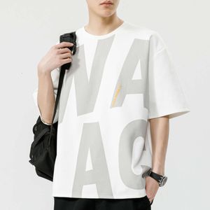 Grote Maat Korte Mouwen T-shirt Voor Mannen 2023 Zomer Nieuwe Ronde Hals Jeugd Trend Dikke Man Plus Vet Vergrote half Mouw T-shirt