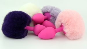 Plug Anal queue de lapin en Silicone de grande taille, Plug Anal en Silicone, perles de butin, gode Anal, jouets sexuels anaux, produits sexuels