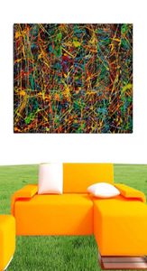 Groot formaat Wall Art Canvas Painting Abstract Poster Jackson Pollock Art Picture HD Print voor woonkamer Studie Decoratie4204692