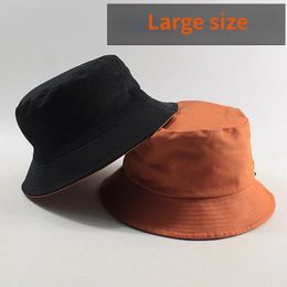 Chapeaux de pêche aux femmes de grande taille Big Head Man Summer Sun Sun Two Sides Panama Caps plus tailles Bucket 5759CM 6062CM 6364CM 240403