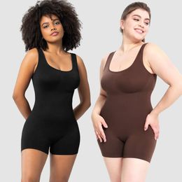 Groot formaat dames passend volwassen bovenkleding, sporttailleband shorts, strakke fit jumpsuit voor body shaping F41825