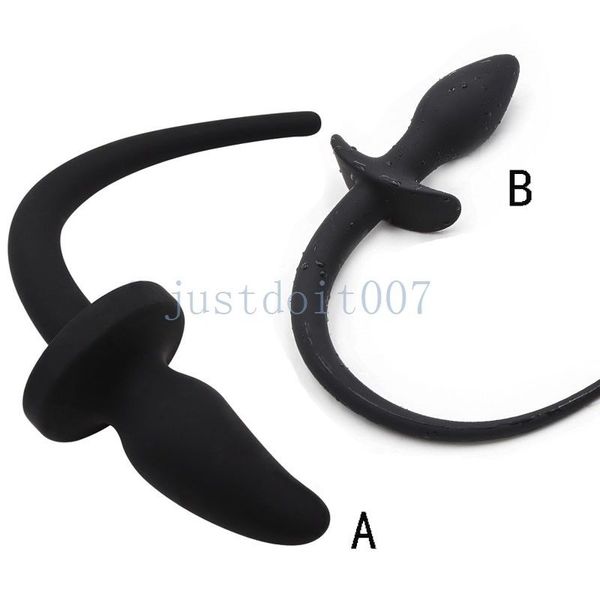 Bondage grande et petite taille en Silicone, queue de chiot, Plug Anal, jouet amusant, unisexe, amour # R34