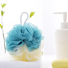 Gran bola de baño suave Ducha Loofah Esponja Puf Puff Malla Espuma Limpiador de piel Herramientas de limpieza Spa Body Scrubber Accesorios de baño Coincidencia de colores SN6841