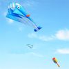 Grand Kite Soft Dolphin Cerfeuf Extérieur Jouets Flying Ripstop Nylon Tissu Cerf Volant Volant Poisson Single Line Kite Power Y0616