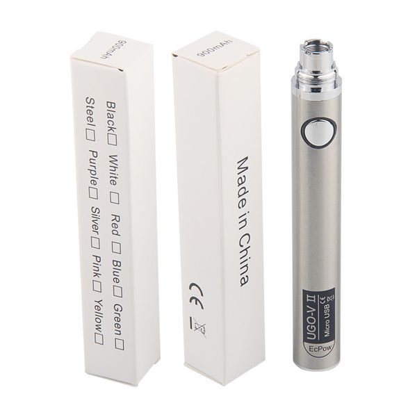 510 UGO V Vape Batería EVOD UGO-VII eGO Vaporizador Pluma Micro USB Cargador Ecig 650mah 900mah Baterías Vapes Ecigs Venta al por mayor directa de China