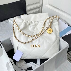 22 grand fourre-tout en cuir matelassé Sacs seau Mini Cross Body sac à main et sac à main cc sac Luxurys Designers Clucth épaule sac blanc Womens mens travel pochette chain bags