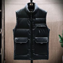 Grand gilet en duvet pour hommes, nouvelle tendance, mode décontracté, débardeur épais, plusieurs couleurs disponibles, taille l-4xl