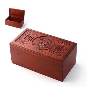 Grote vintage pearwood sieraden houten bureaubladglazen ornamenten diverse cosmetica opbergdoos groothandel cadeau 240327