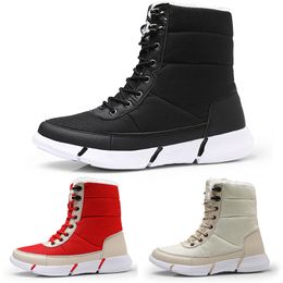 Grote Warme 2023 Unisex Stype Maat Winter Rood Zwart Grijs Man Jongen Mannen Laarzen Blauw Meisje Vrouw Sneakers Boot trainers Outdoor Wandelschoenen892