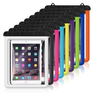 Grote waterdichte transparante tablet iPad Case Cases TPU -tas voor iPad Mini Swimming Diving Surfing Kayak Fishing