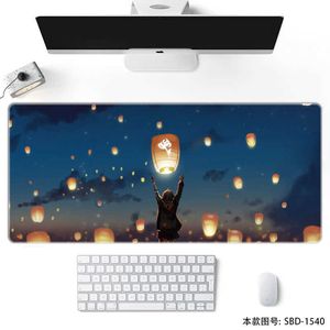 Grote schrijfmatten Laptop Mouse Mat Kawaii Pad Cute Gaming Deskpad voor Office Home Gamer 80x30cm XL XL