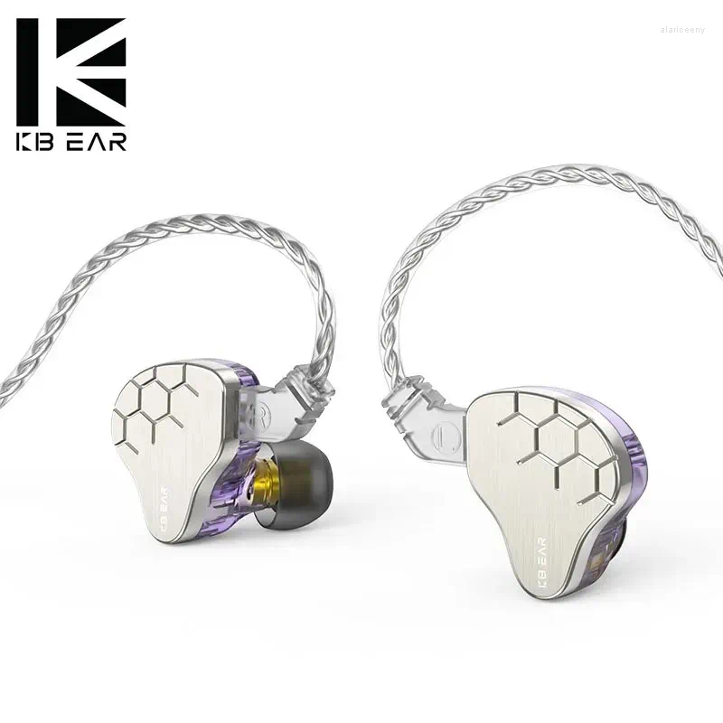 Lark HiFi przewodowe słuchawki hybrydowe 1DD 1BA Monitor In Ear Sarbuds Hałas Anulujący słuchawki z 4N Silver Cable Cable IEM