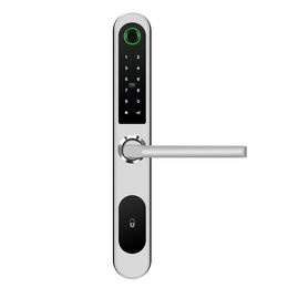 LARKSAMRT TTlock App Bluetooth Tuya Wifi Digital sin llave puente roto aluminio huella Digital cerradura de puerta A211