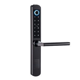 LARKSAMRT TTlock App Bluetooth Tuya Wifi Digital sin llave puente roto aluminio Bluetooth Bloqueo de huella dactilar A210