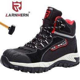 LARNMERN Chaussures de sécurité de travail en acier pour hommes Anticrevaison SRA Bottes de résistance antidérapante Y200915