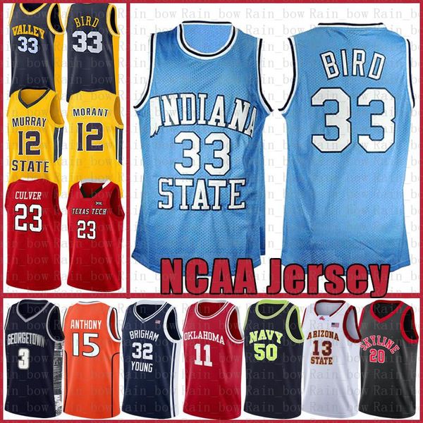 Larry 33 Bird Basketball Jersey Indiana State University LeBron 23 James Kawhi Stephen 30 Curry Leonard Dwyane 3 Wade Anfernee