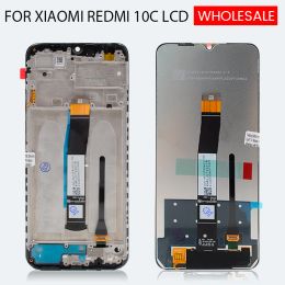 Lasapparatuur 6,71 pouces pour Xiaomi Redmi 10C LCD Totch Screen Digitizer Assembly Remplacement 220333QAG 220333QBI 220333QNY 220333QL Affichage