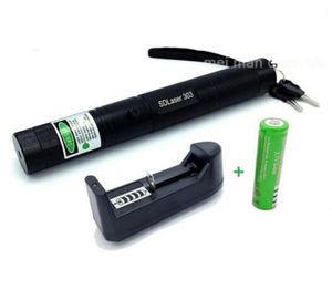 Laser 303 Lange afstand groene SD 303 laserpointer krachtige jacht laserpen boring sighter 18650 batterijcharger7167729