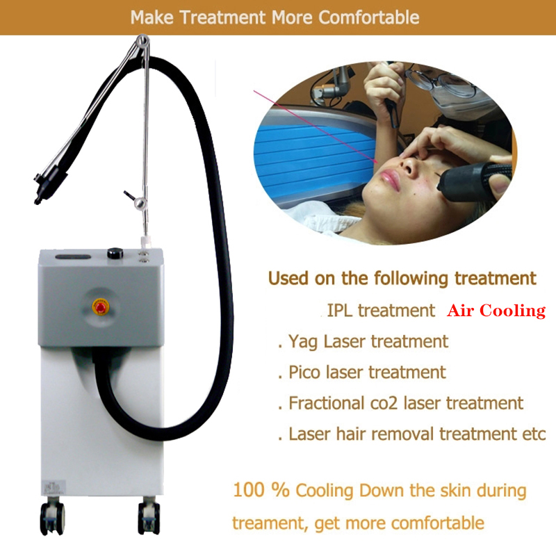Laser Cryo Chiller Low Temperature Air Cooler Cooling Skin System Device Reduce Pain Cold Therapy Other Beauty Equipment