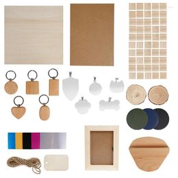 Kit de herramientas de grabado de material de grabado láser, materiales de bricolaje, caja de Material láser para grabador láser