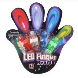 Rayos láser para los dedos LED brillante Favores de fiesta Linterna Luces para los dedos Cumpleaños de Halloween Conciertos rave Anillos intermitentes Azul Rojo Verde Blanco