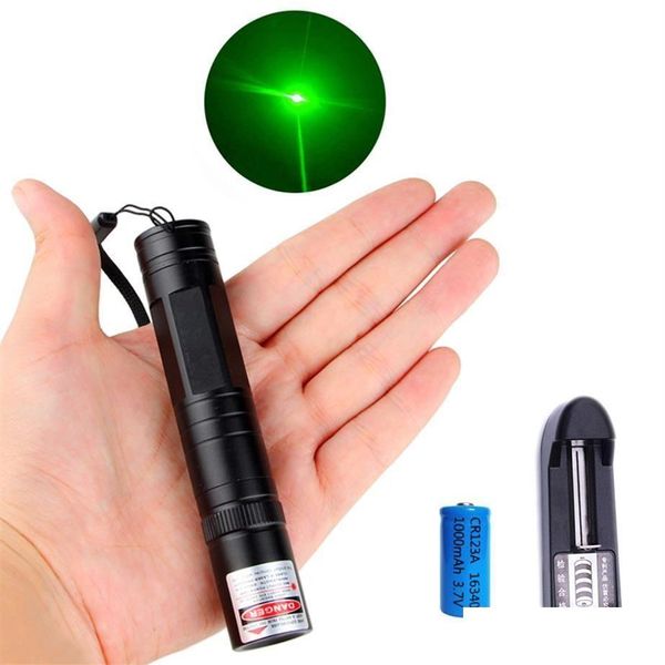 Lampes de poche laser Lampes de poche laser 532Nm de qualité tactique pointeur vert stylo fort lasers lampe de poche laser Powerf scintillant avec pâte Dhxd5