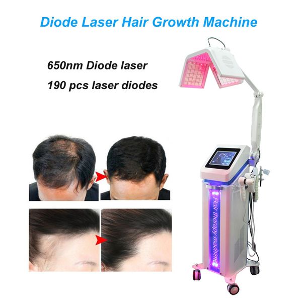 Machine de repousse des cheveux au Laser traitement anti-perte équipement de croissance des cheveux au laser à diode 650nm pour la repousse des cheveux DHL CE