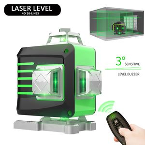 Laseriveau 12/16 Lijnen 3D/4D Zelfnivellering 360 Horizontale en verticale Super krachtige groene laserstraallijn