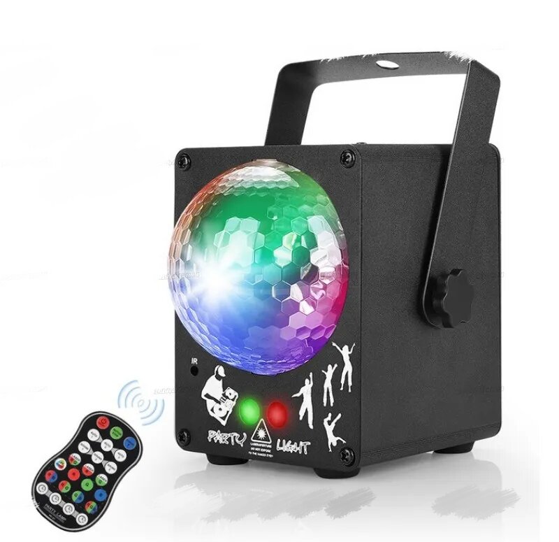 ضوء الليزر LED Disco RGB Projector Party Lights 60 Patterns DJ Magic Ball Laser Holiday Christmas Effect