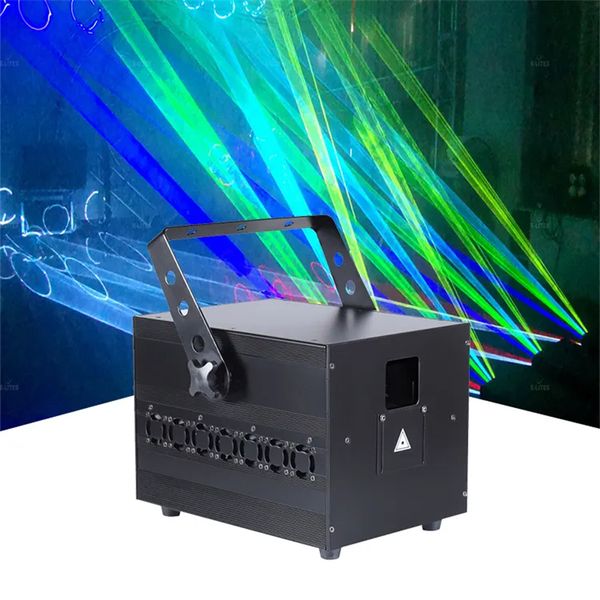 Iluminación láser 5W RGB animación láser Disco DJ exposición profesional luz DMX512 espectáculos de música luz de escenario