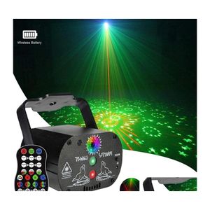 Éclairage laser Projecteur de scène laser LED RVB Commande vocale Musique Disco Lumière Famille Fête d'anniversaire Faisceau Son activé Flash Dj Lam Otr13