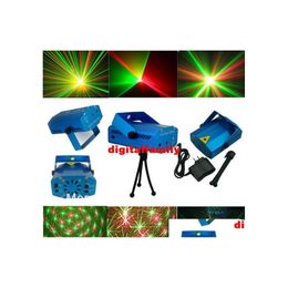 Laser Lighting Retail Blue Mini Led Projector Dj Disco Bar Stage House Light Galaxy Drop Delivery Lights Dh1Ep